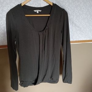 Sandwich long sleeved shirt in gray